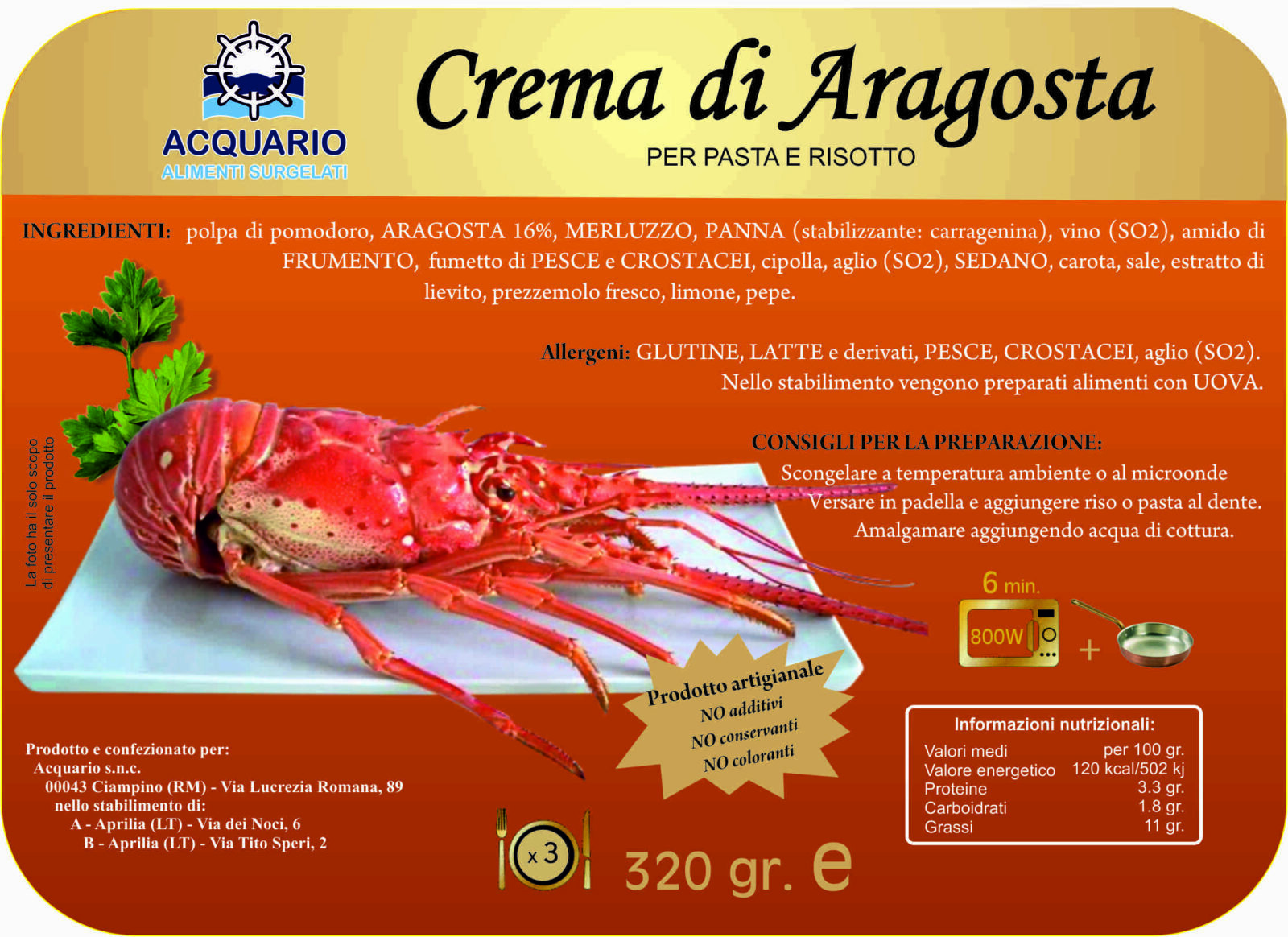 crema aragosta